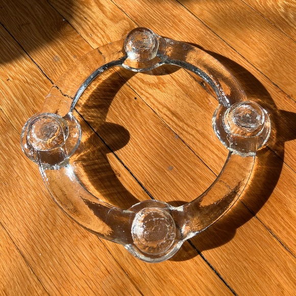 1970s Swedish Glass Candle Holder - Picture 2 of 5